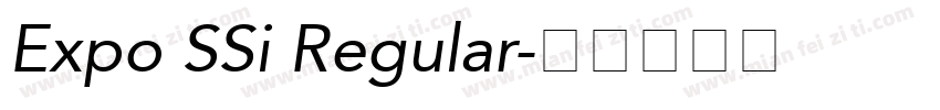Expo SSi Regular字体转换